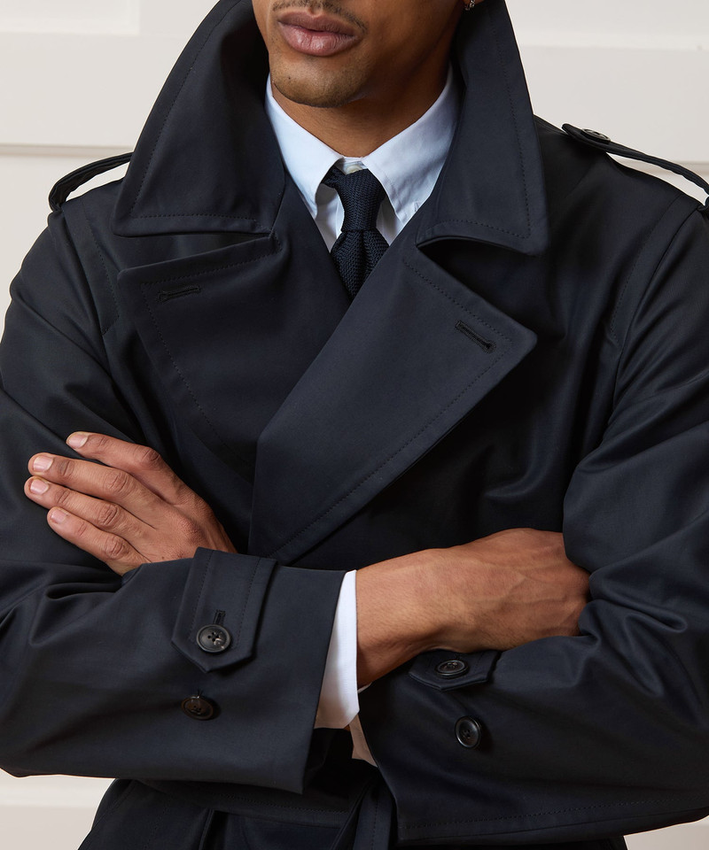 Italian Double-Breasted Trench Coat 4