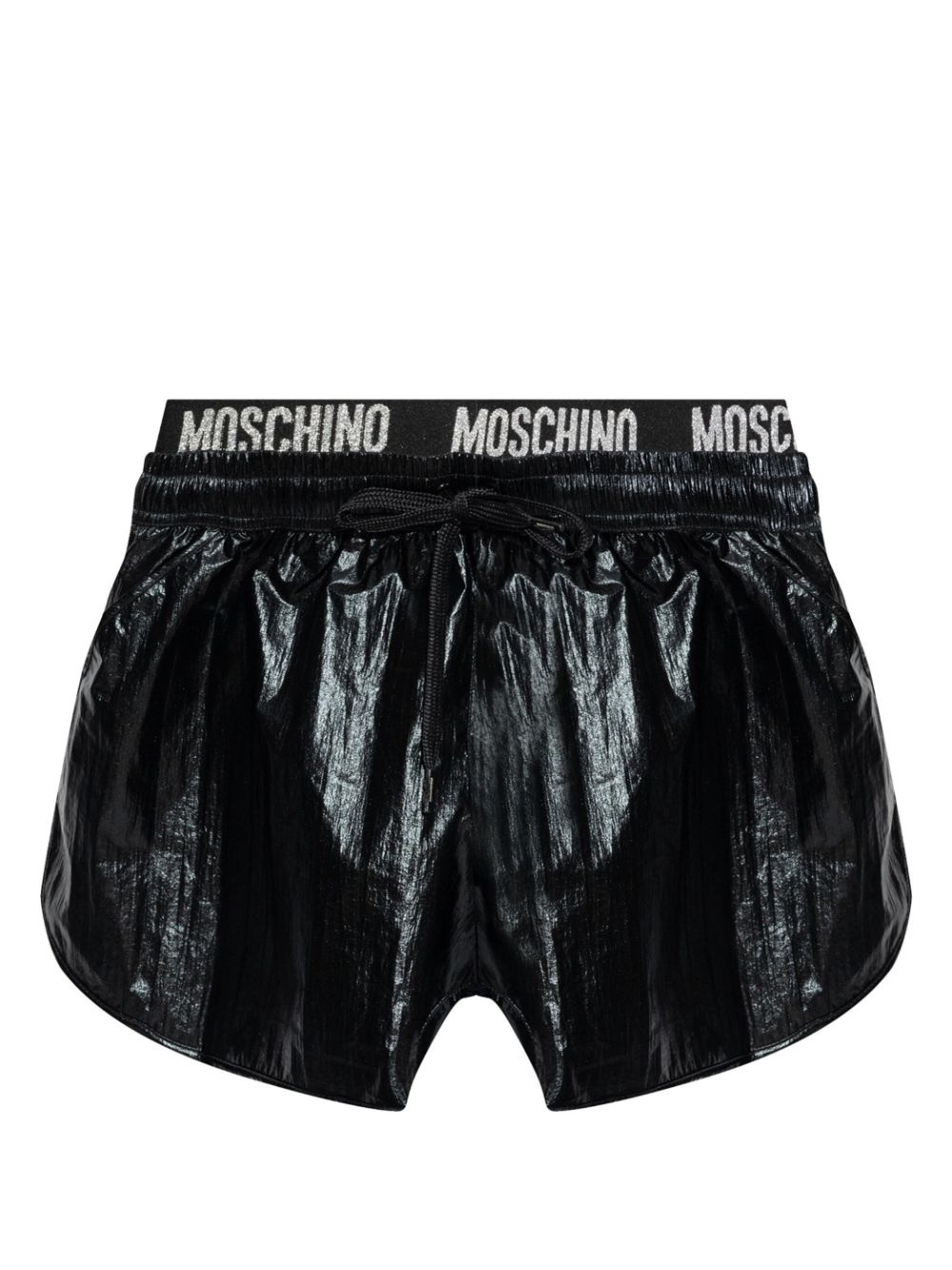 logo-waistband mini shorts - 1