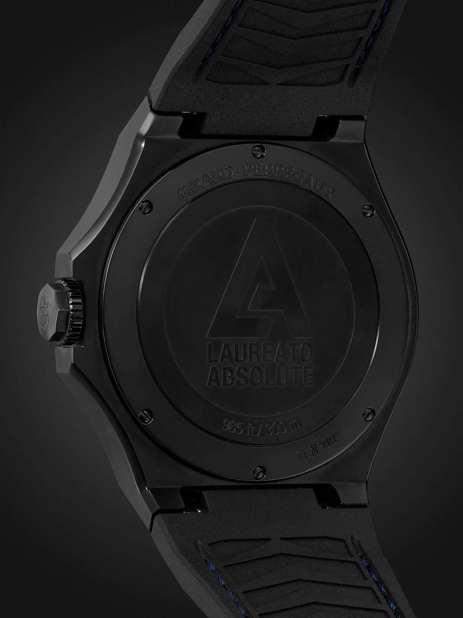 Laureato Absolute WW.TC Automatic 44mm PVD-Coated Titanium and Rubber Watch, Ref. No.  81065-21-491- - 10