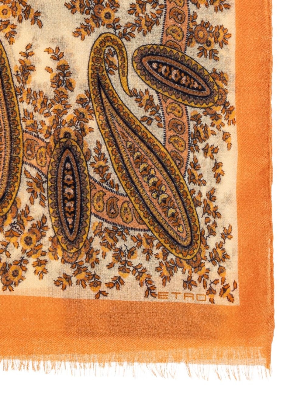 paisley-print scarf - 3