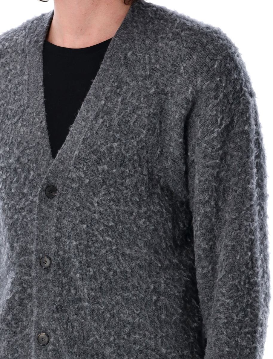 トップス SILK CARDIGAN WOOL CASHMERE BRUSHED KNIT