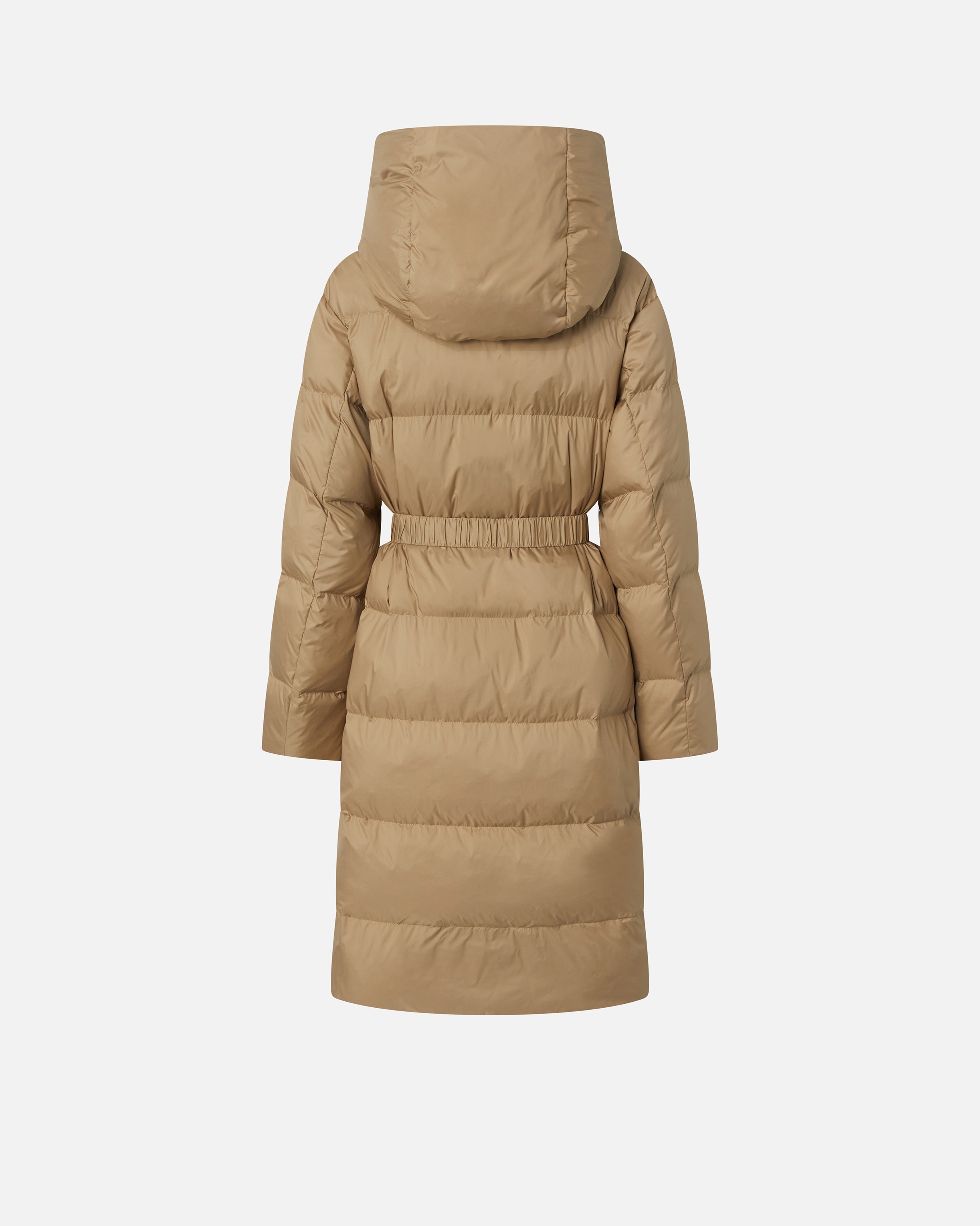 PADDED TECHNICAL CANVAS PEA COAT WITH BELT - 6