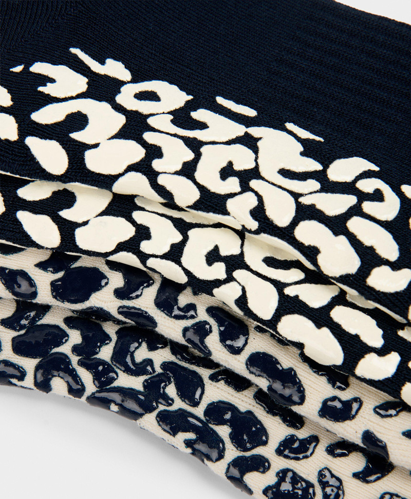 Animal Print Mini Pilates Crew Grip 2 Pack 3