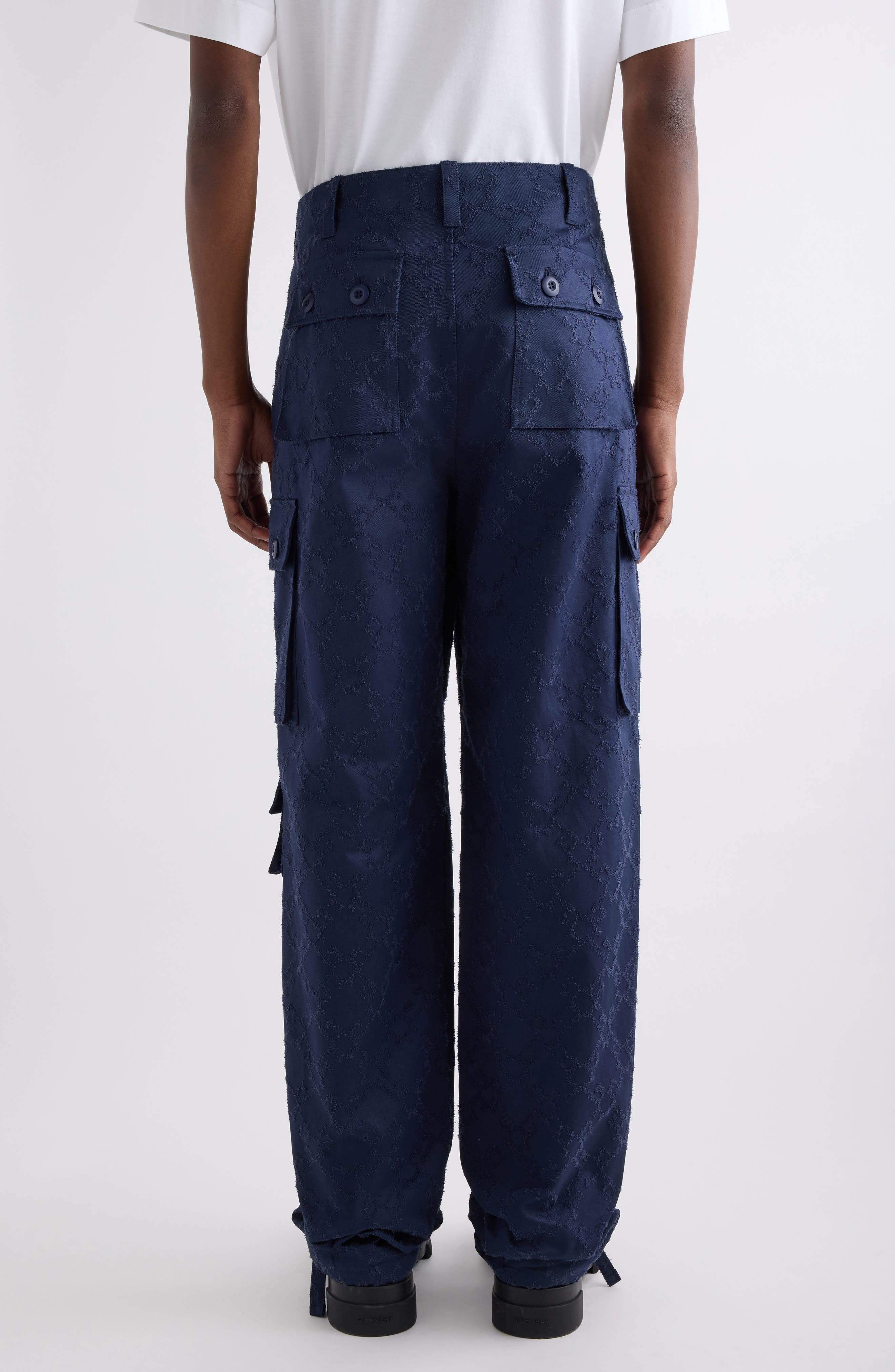 Givenchy Monogram 72 Cargo Pants in Navy at Nordstrom - 3