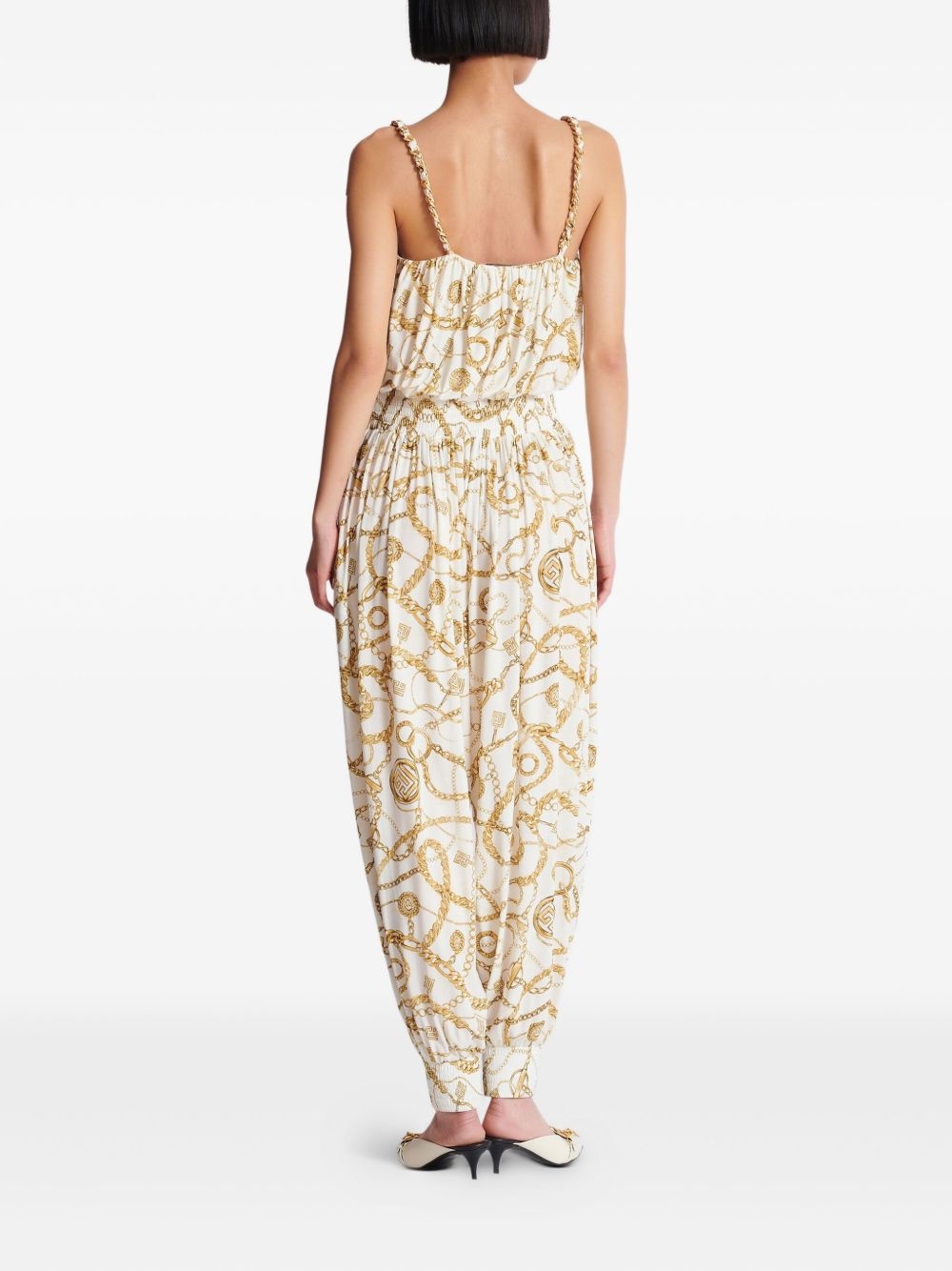 graphic-print jumpsuit - 4