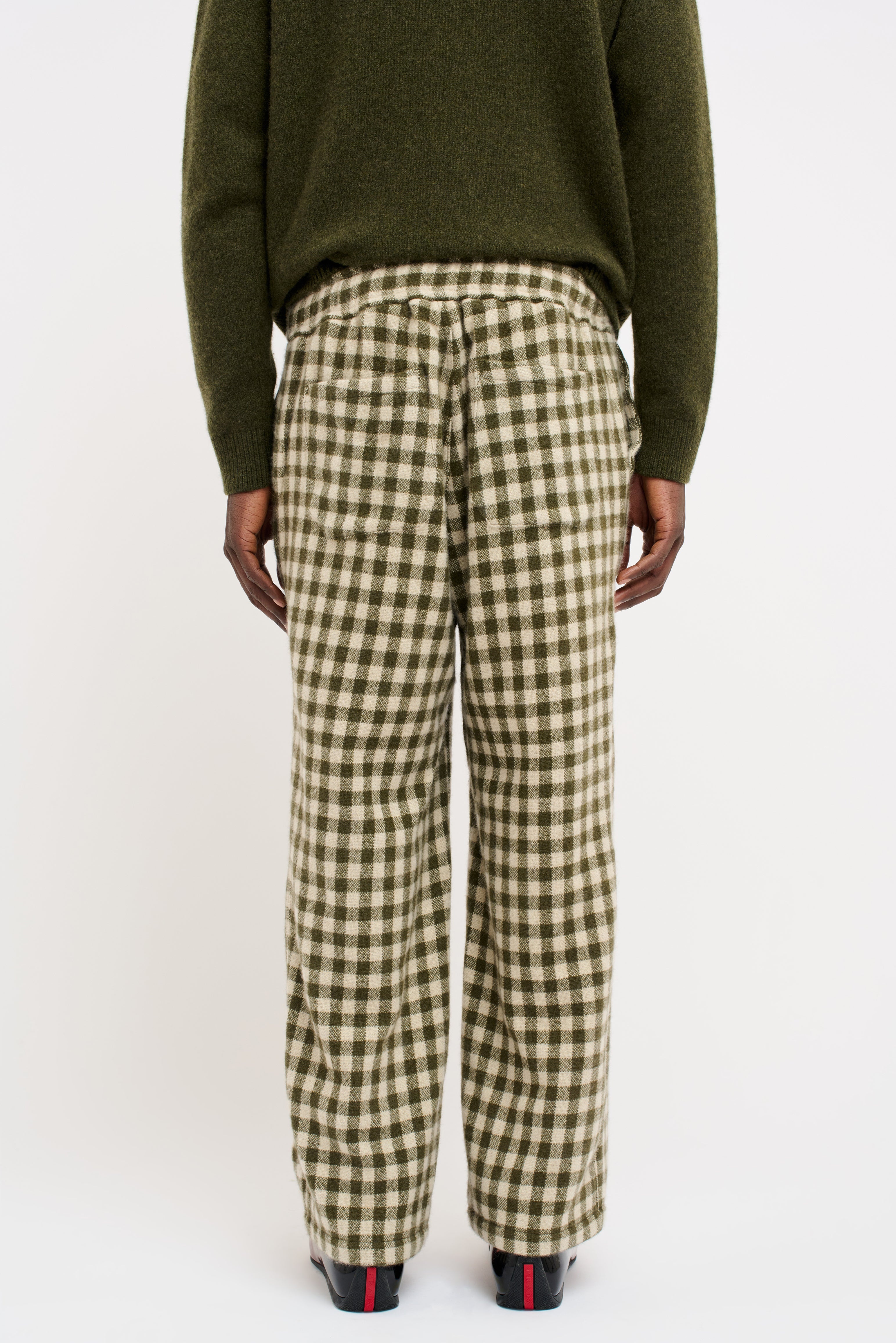 GINGHAM DRAWSTRING PANT - 4