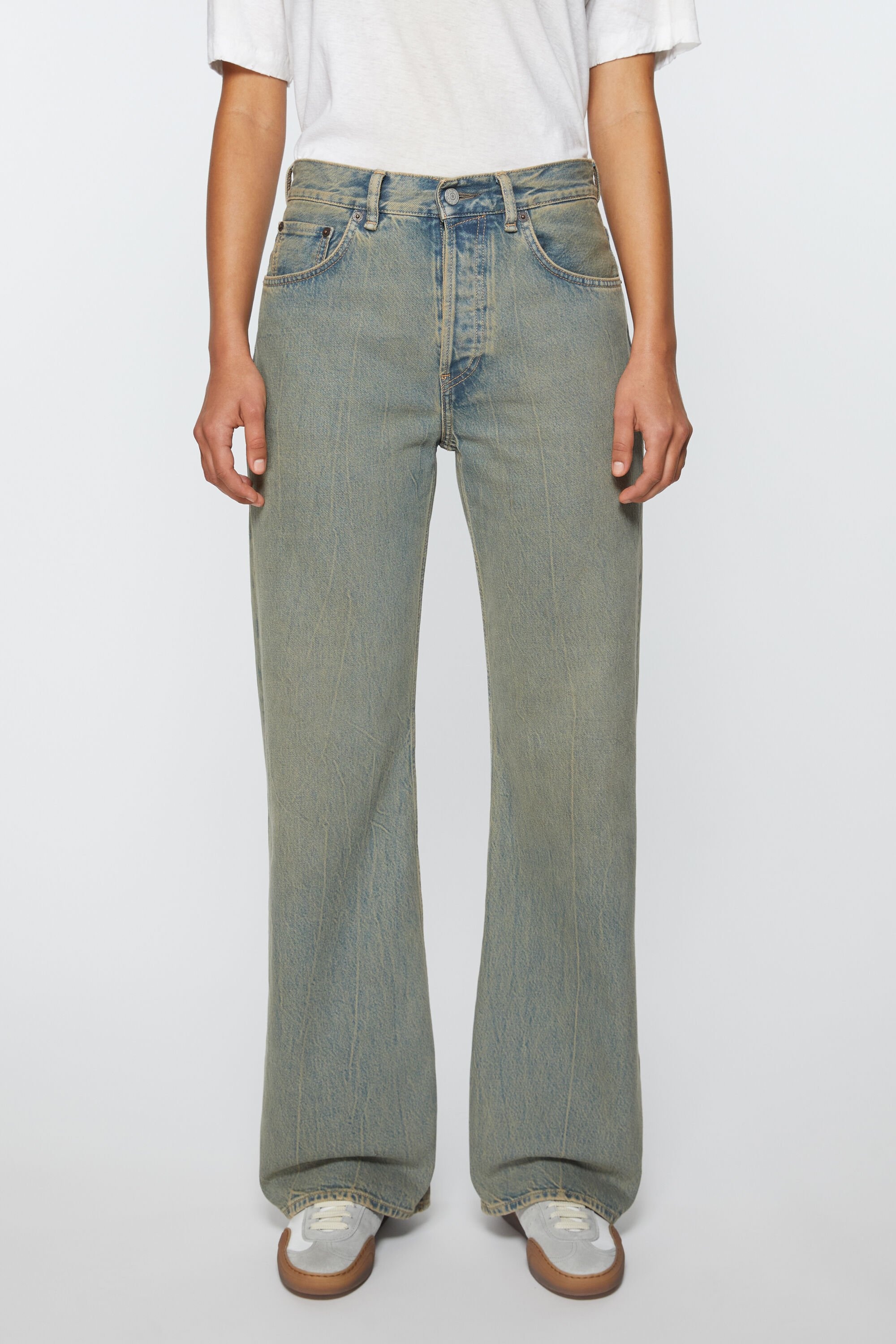 Loose fit jeans - 2021F - Blue/beige - 2