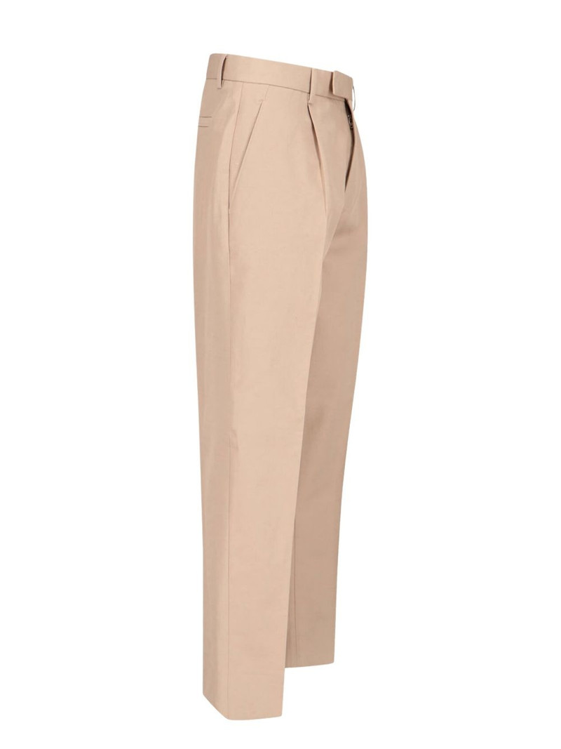 pressed crease tailored trousers 3