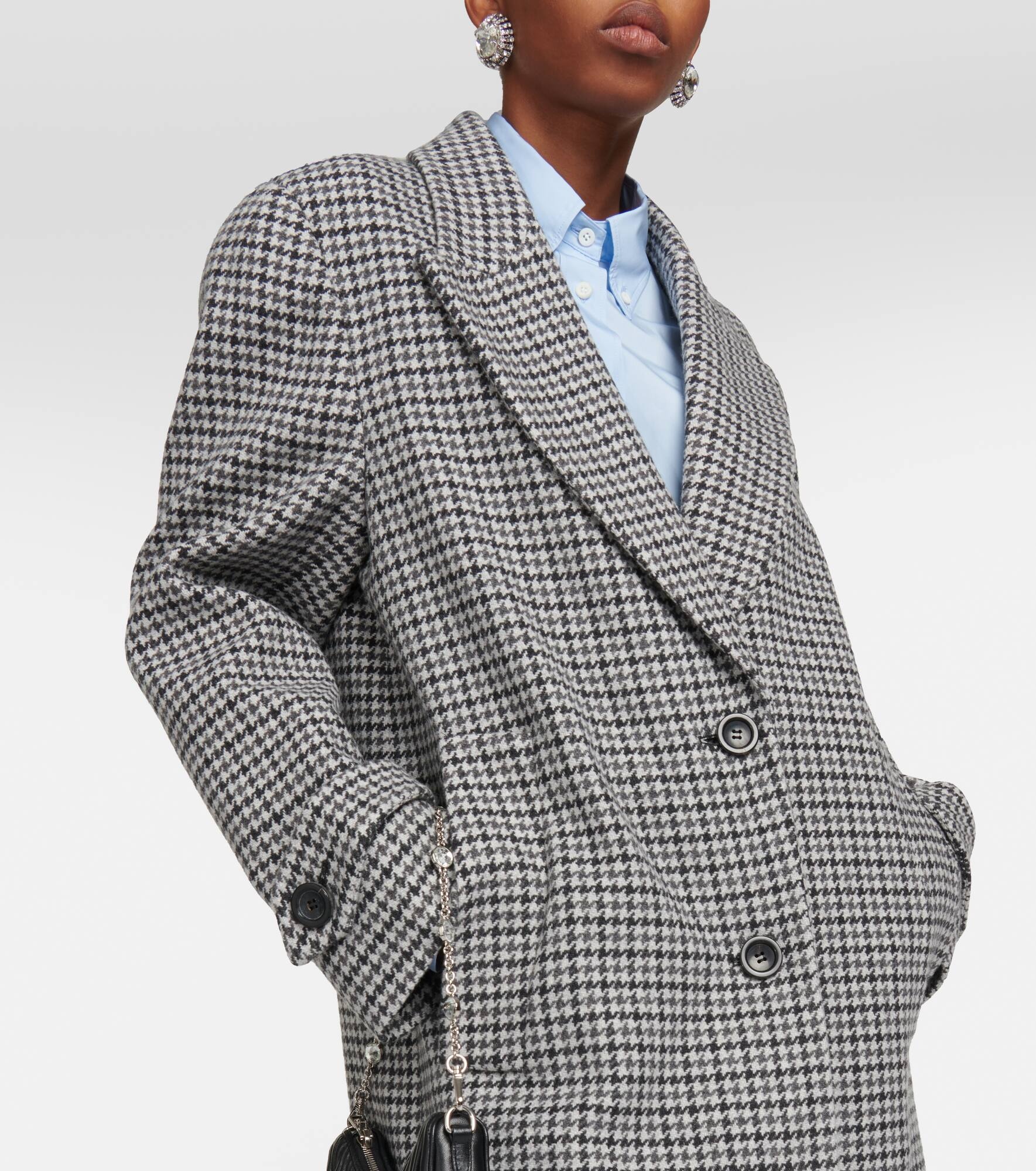 Single-breasted virgin wool coat - 5