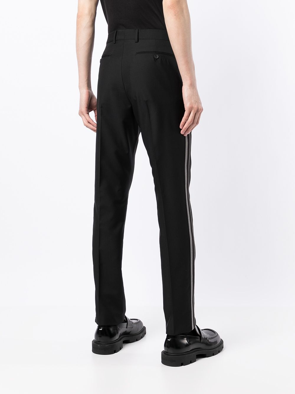 side-stripe tailored trousers - 4