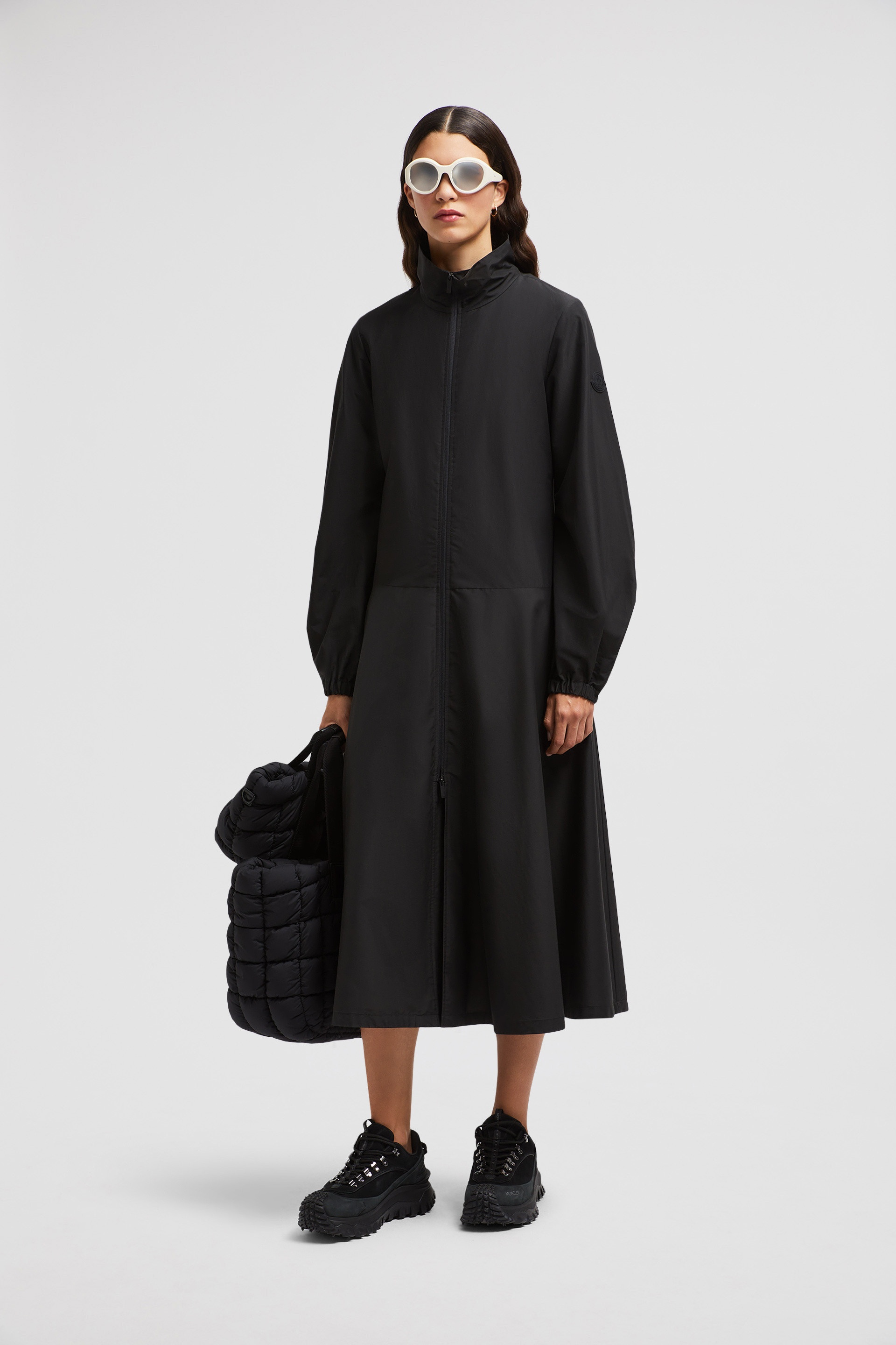 Turtleneck Cotton Midi Dress - 2