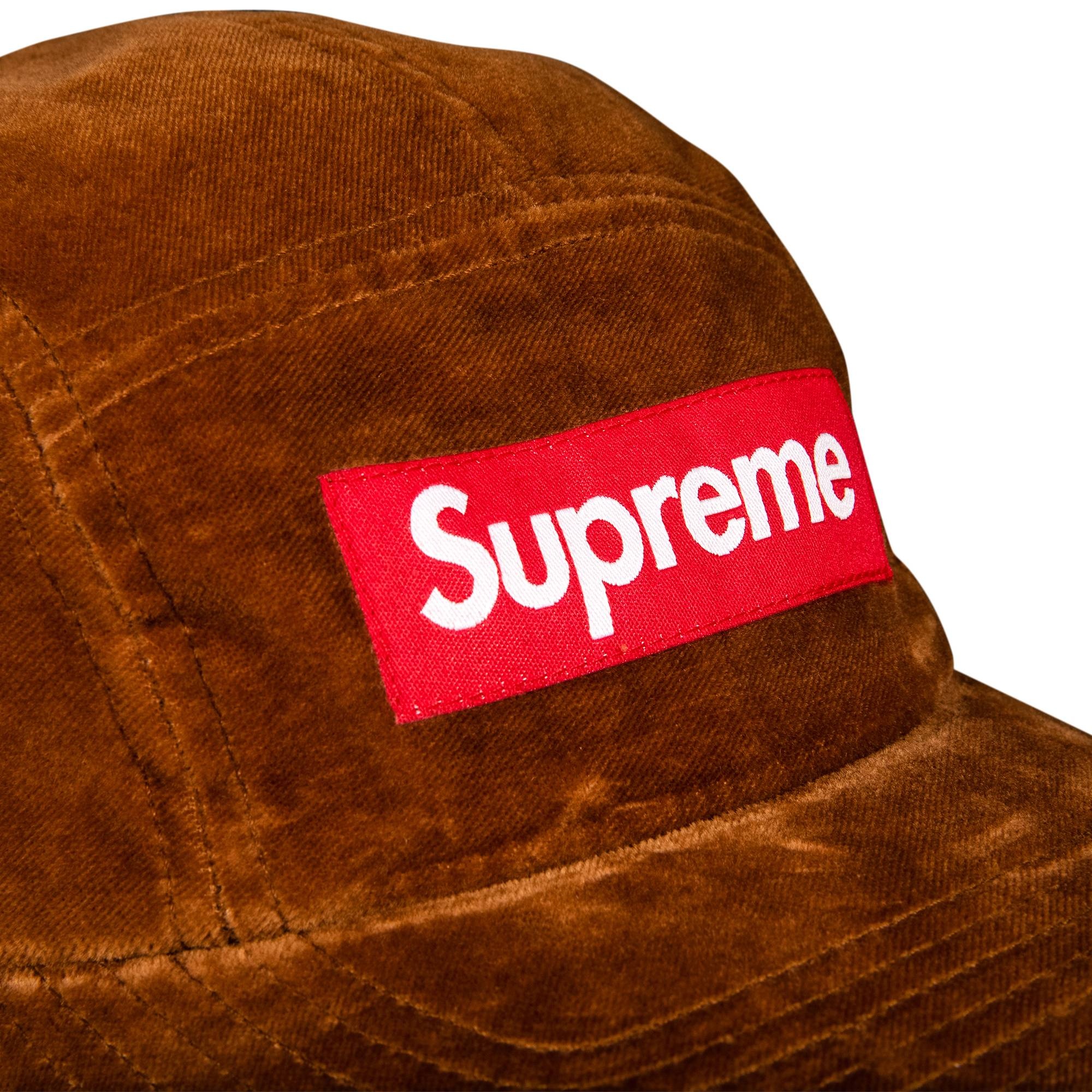 Supreme Velvet Camp Cap 'Brown' - 3