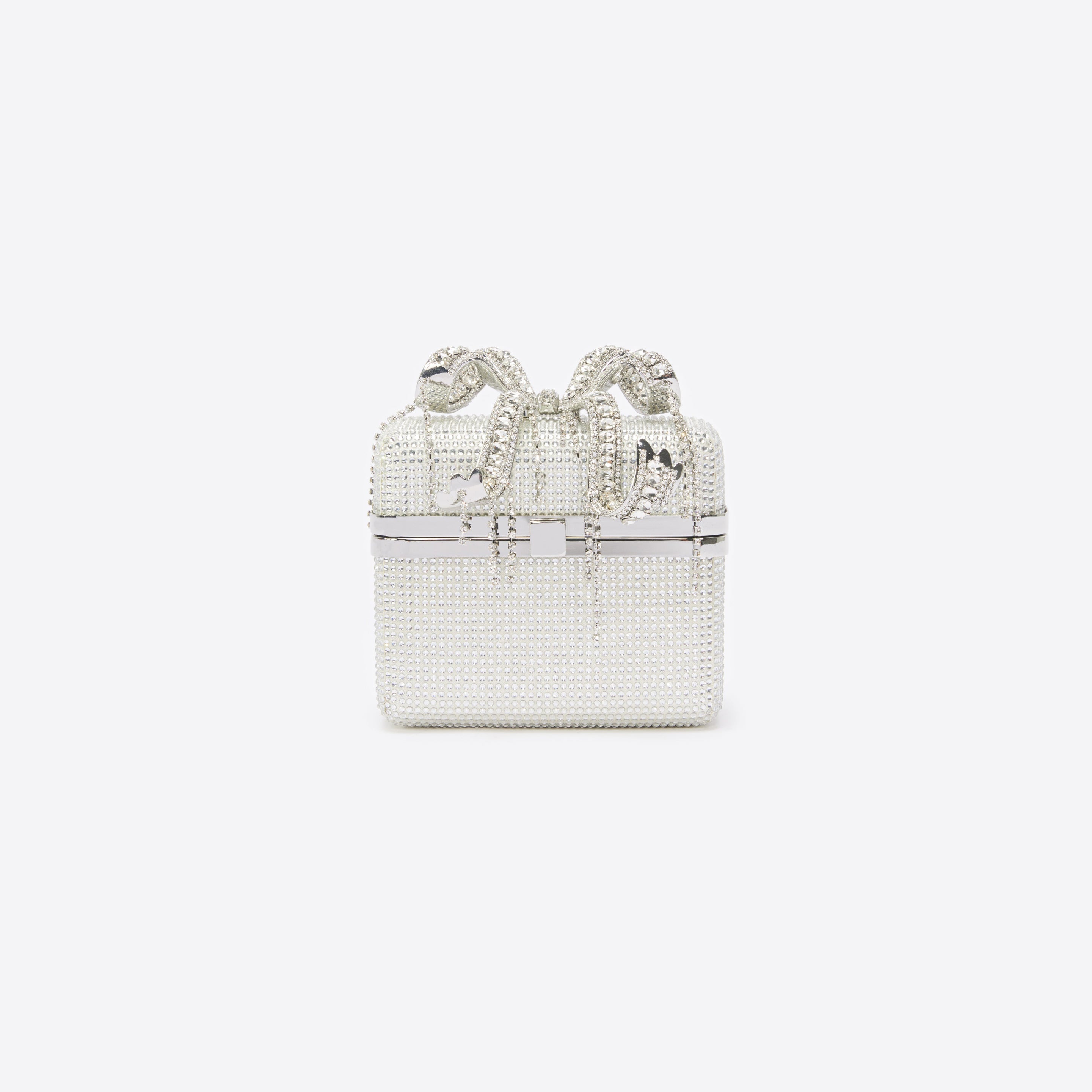 Silver Rhinestone Vanity Bag - 1