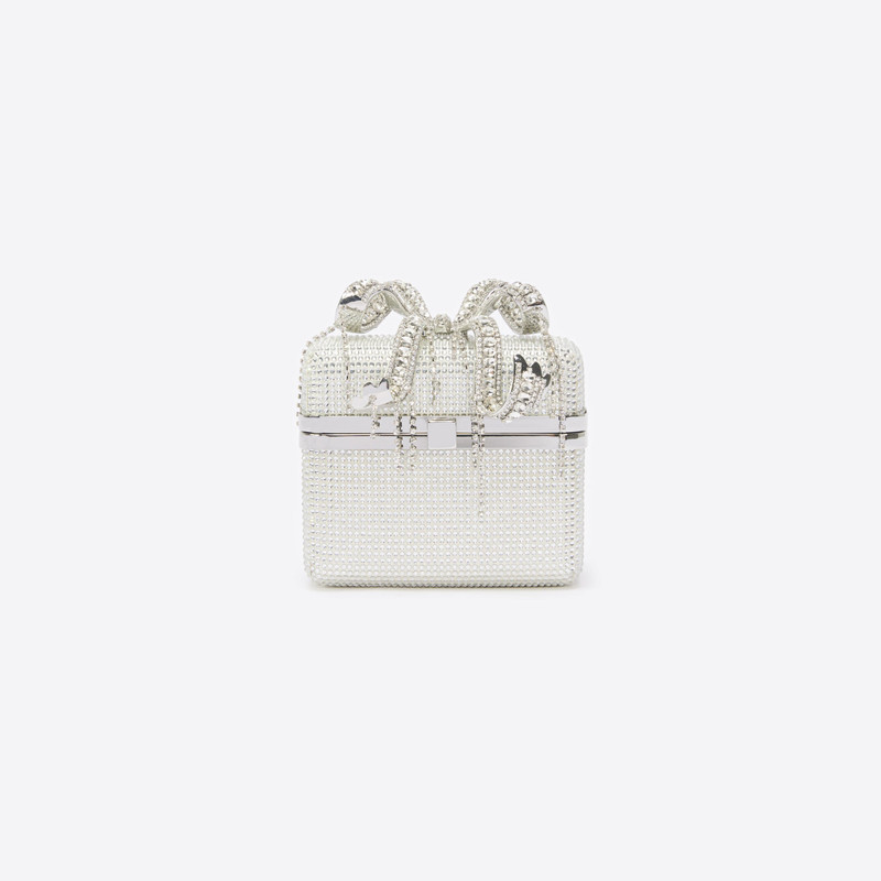 Silver Rhinestone Vanity Bag 1