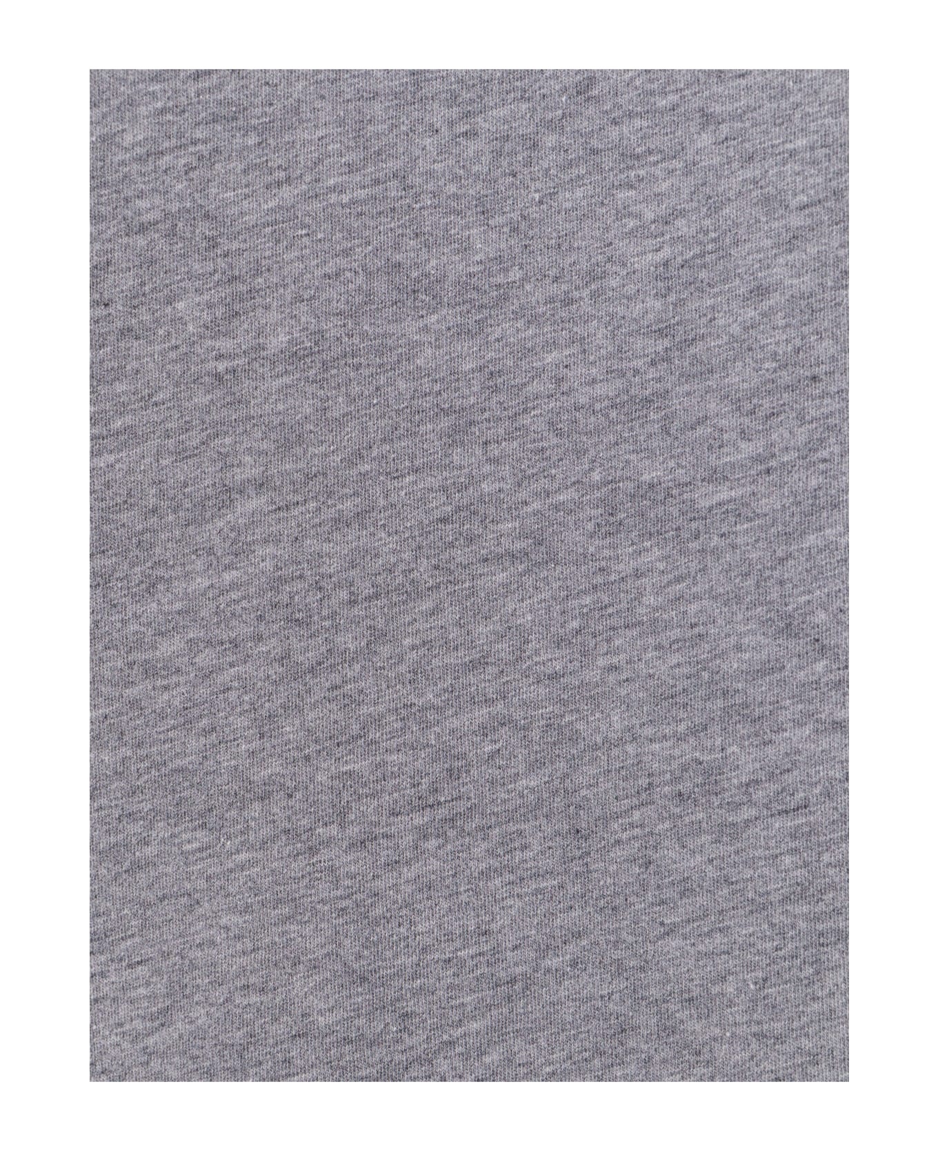 Contrasting Edges Grey T-shirt - 3