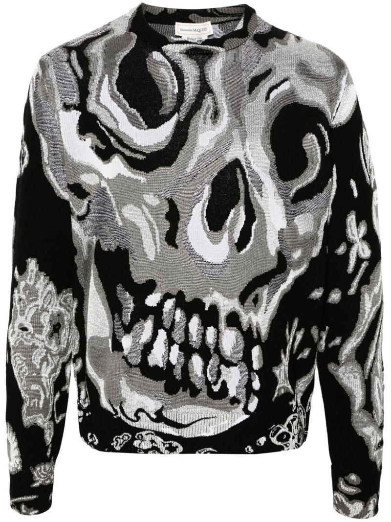 abstract pattern-jacquard jumper 1