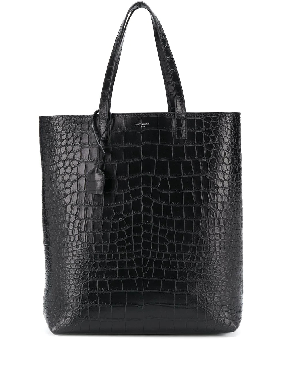 crocodile-effect tote bag - 1