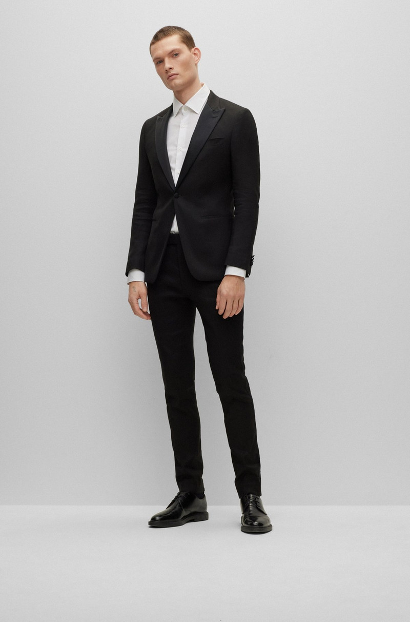 SLIM-FIT SUIT IN A LINEN BLEND 1