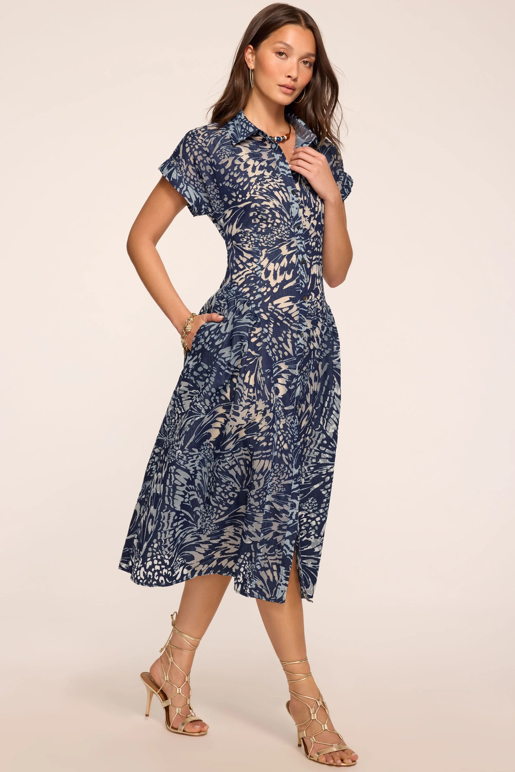 Kate Printed Midi Dress - 1