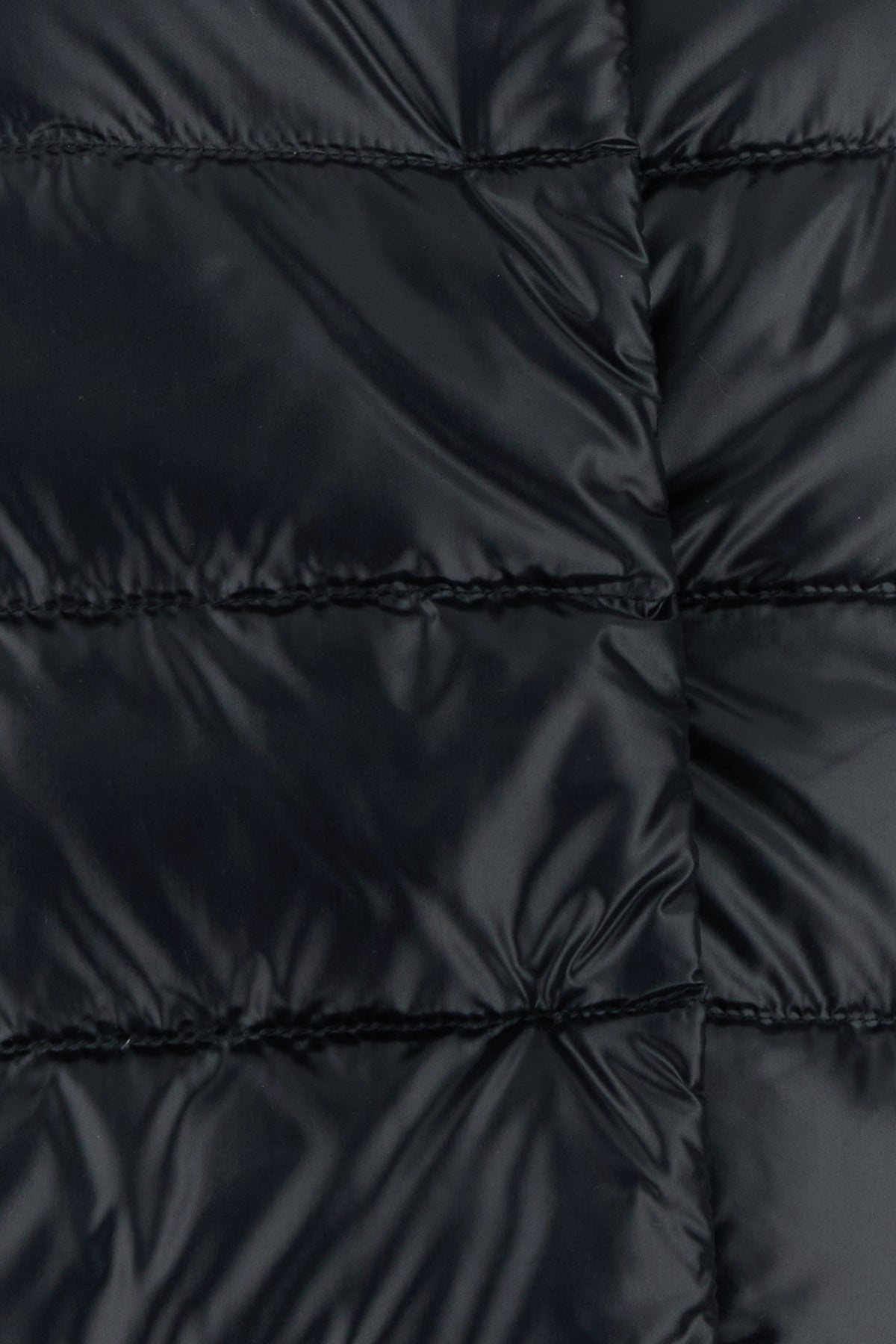 Black nylon down jacket - 3