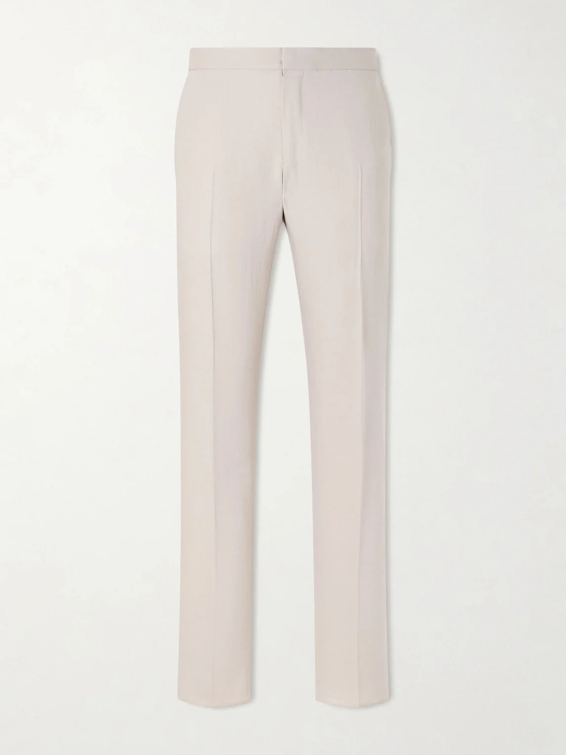 Straight-Leg Linen Trousers - 1