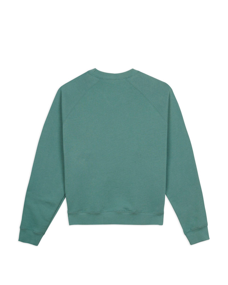 BRAIN DEAD Logo Head Raglan Crewneck - Avocado outlook