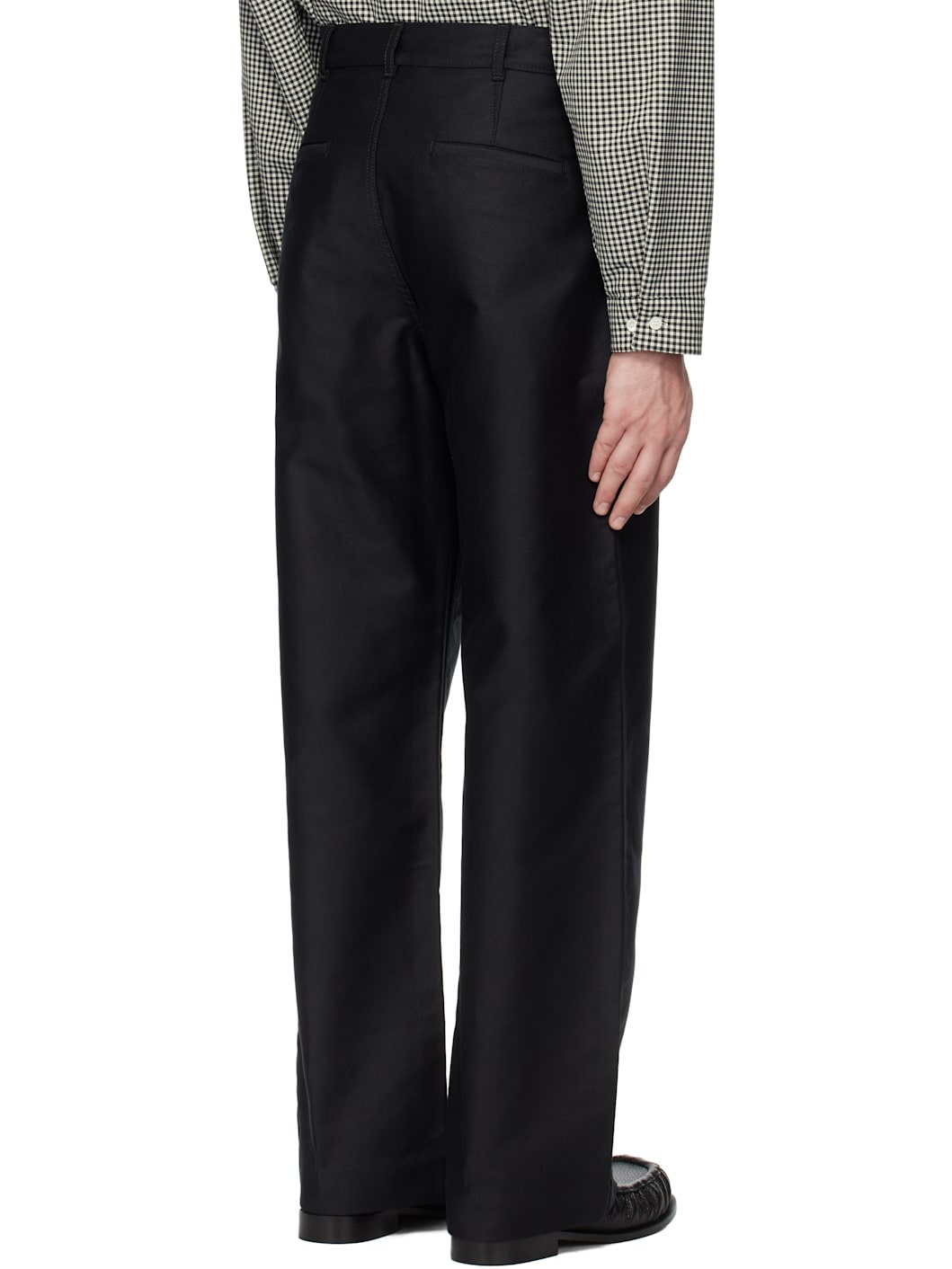 Black Straight-Leg Trousers - 3