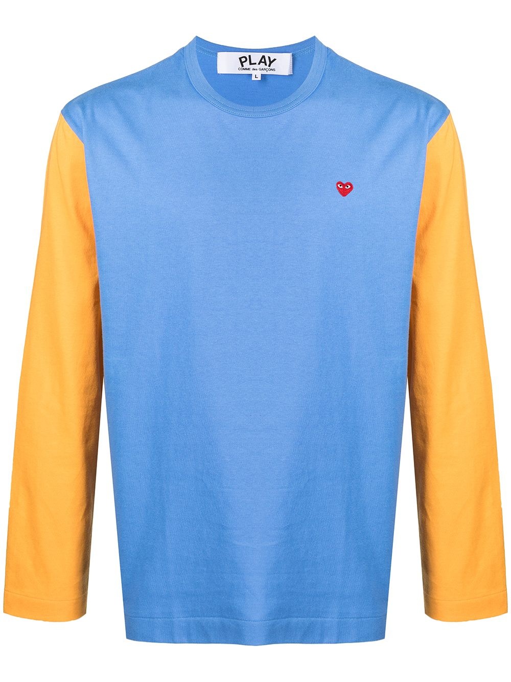 colour-block long-sleeve T-shirt - 1