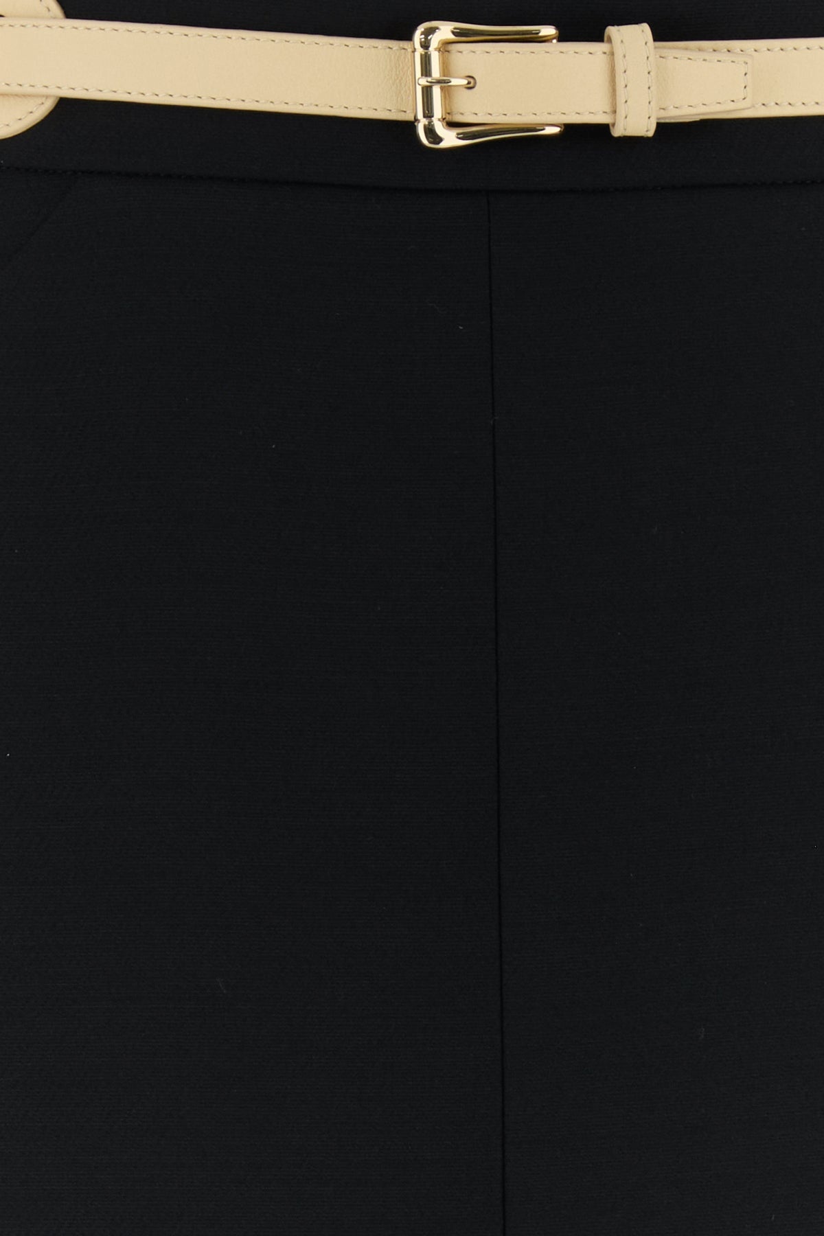 Black wool blend skirt - 5