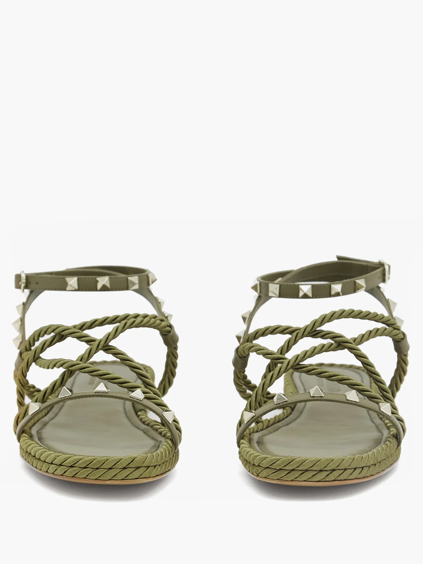 Torchon Rockstud leather sandals - 5