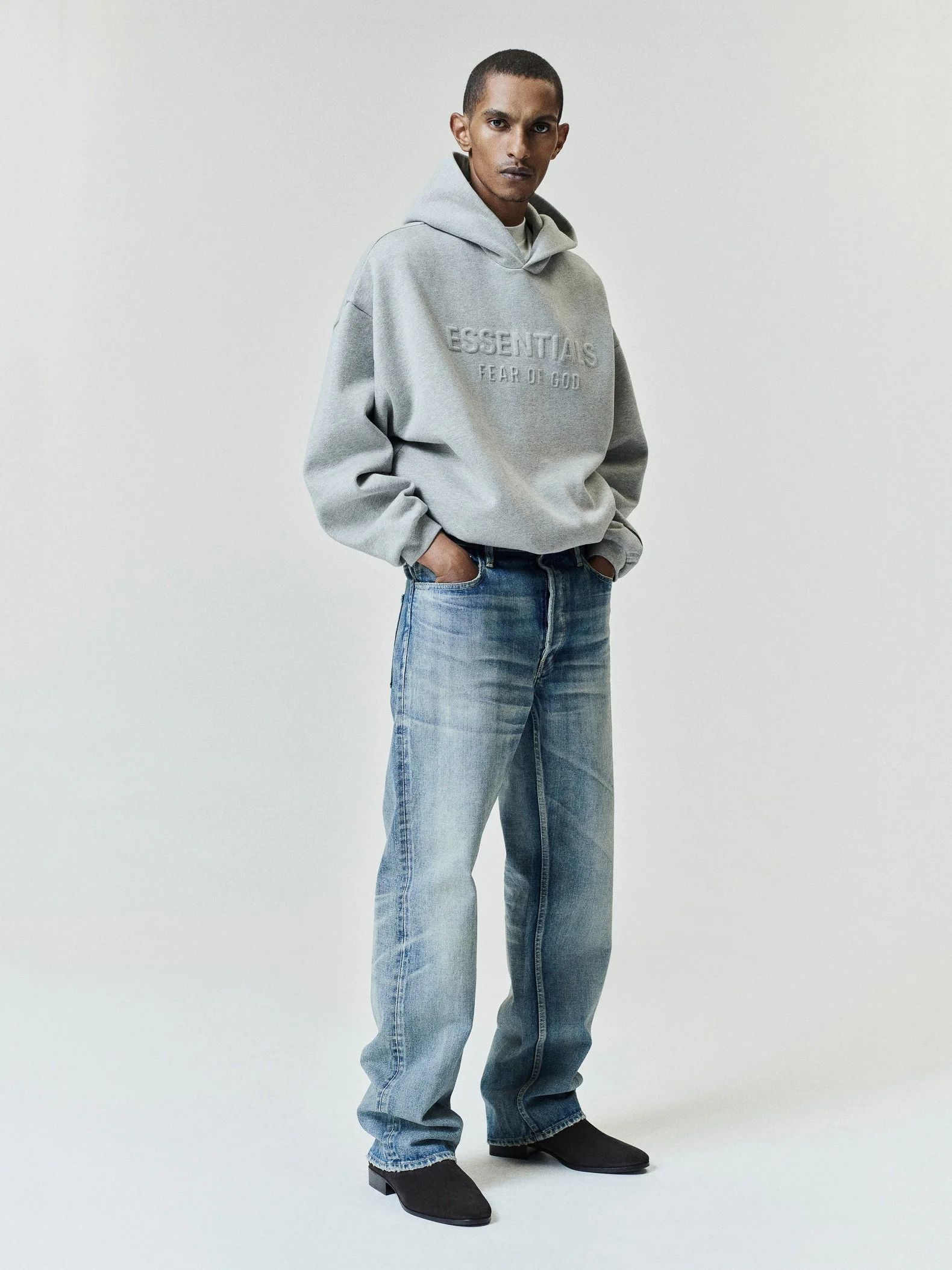 Embossed FW26 90s Relaxed Hoodie - 1
