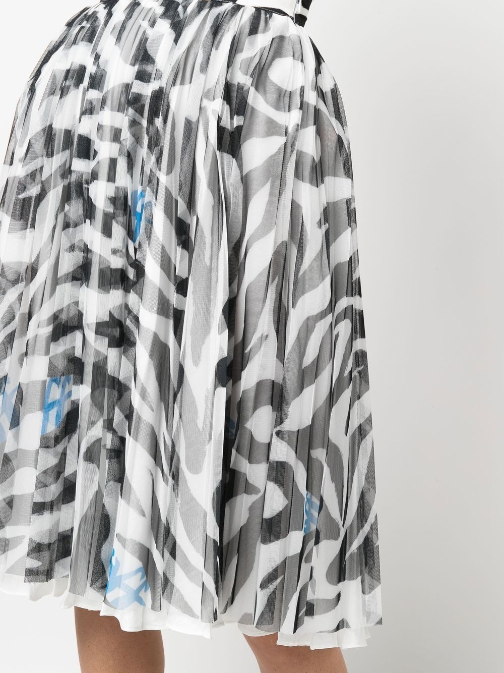 zebra-print midi skirt - 5