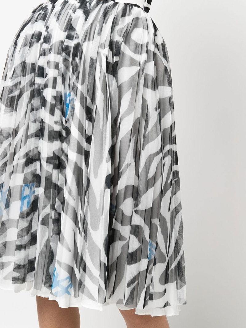 zebra-print midi skirt 5