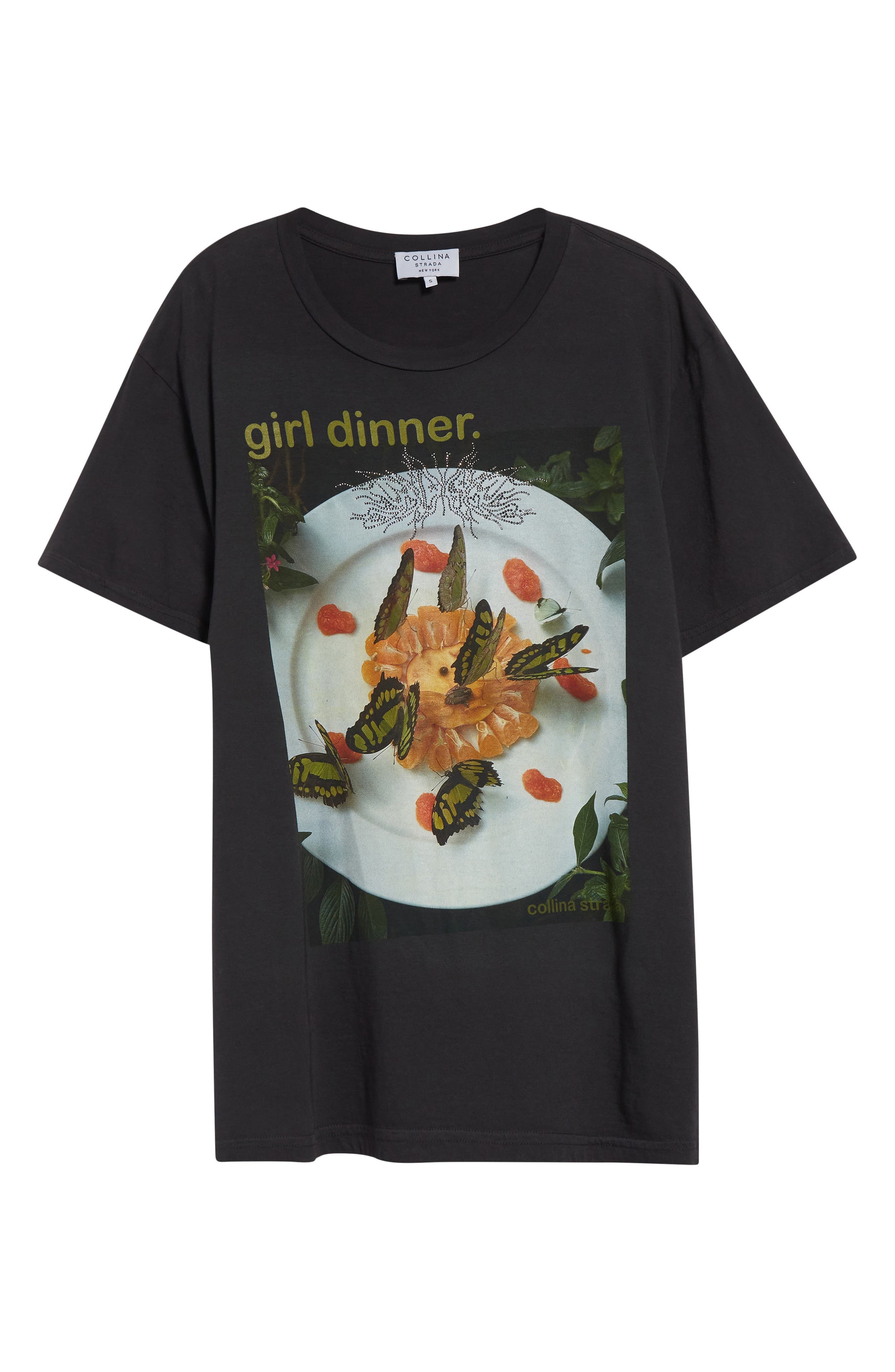 Collina Strada Oversize Organic Cotton Graphic T-Shirt in Girl Dinner at Nordstrom - 6