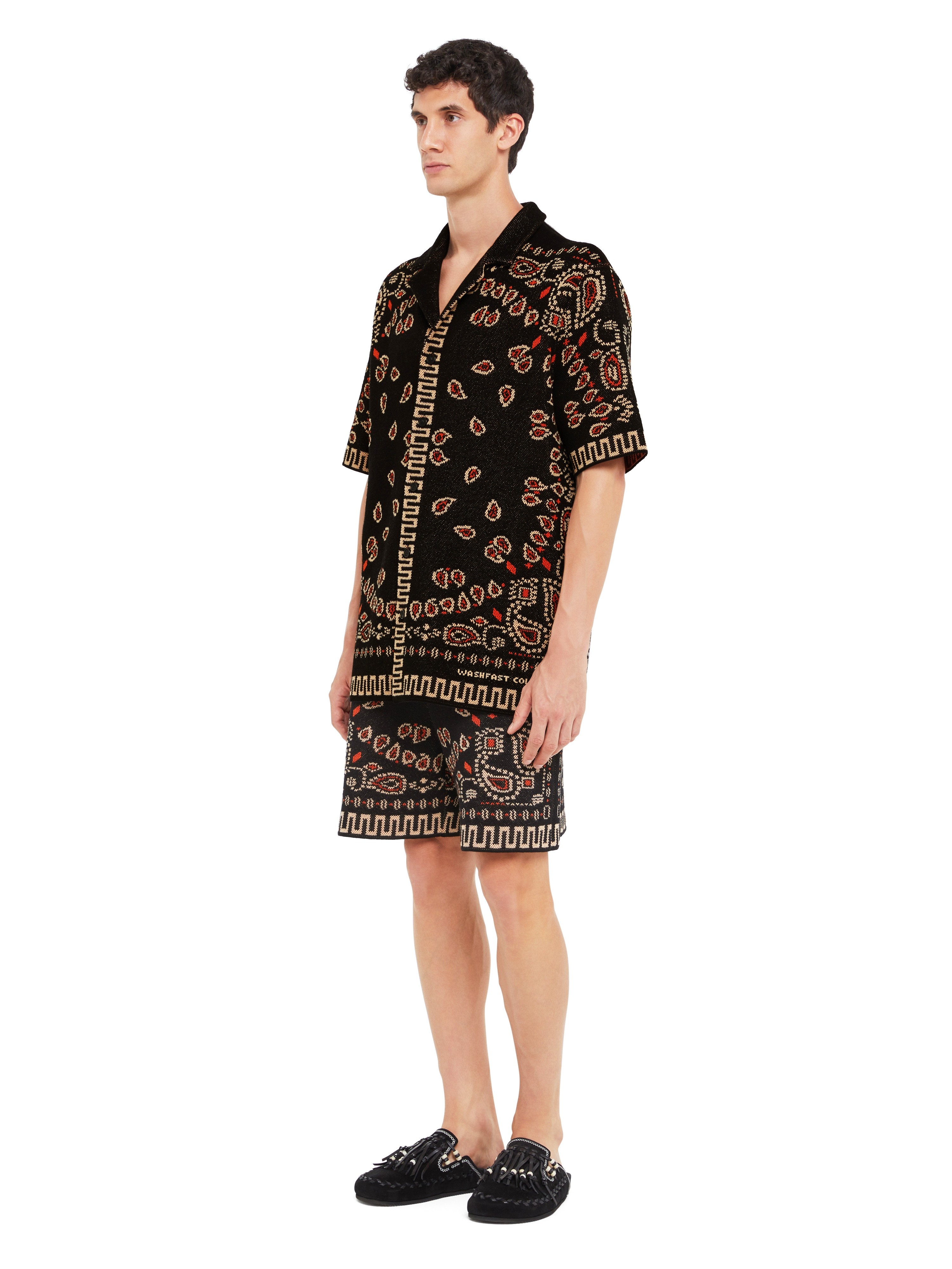 Cotton Piquet Bandana Shirt - 5