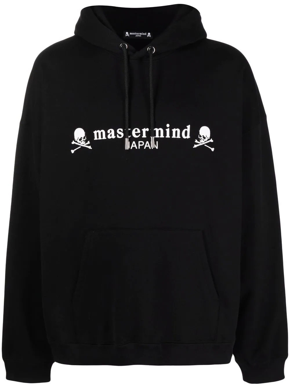 skull-print cotton hoodie - 1