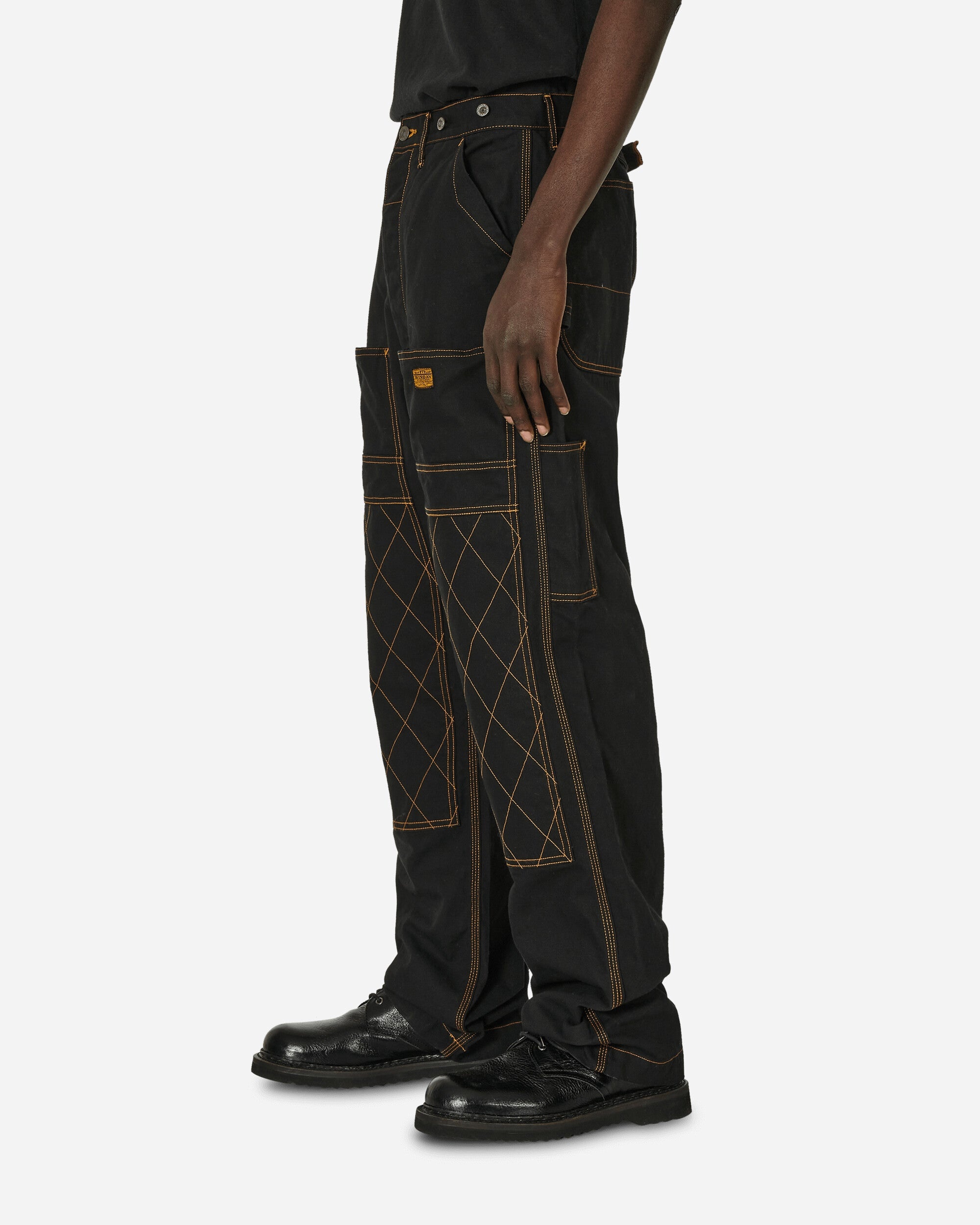 パンツ Camphor wood baggy slack L Black Camphor wood ジーンズ 「 CamphorWood × Wrangler 」front zip
