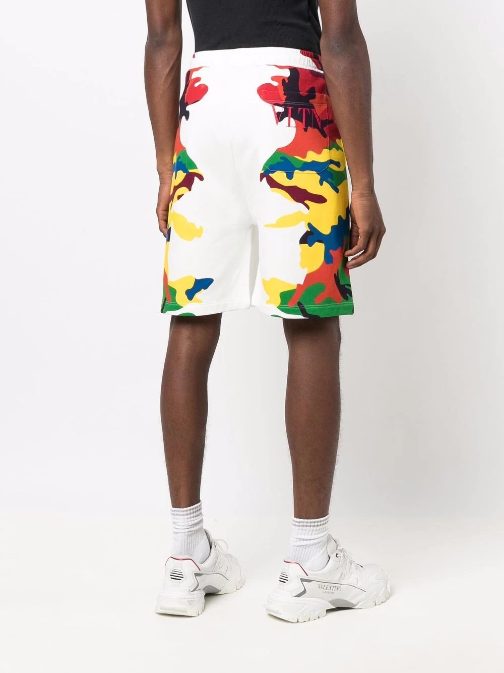 CAMOU7-print Bermuda track shorts - 4