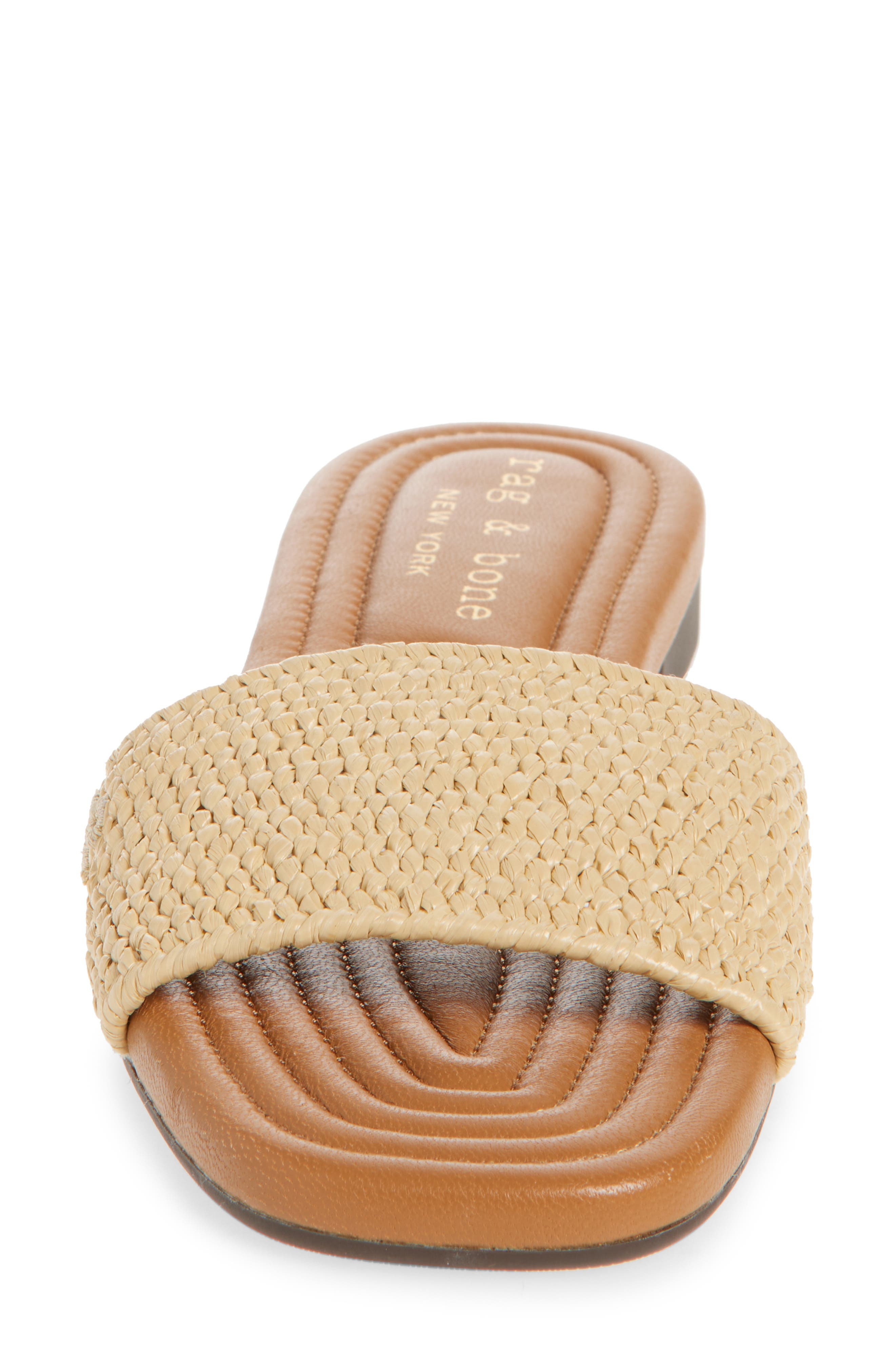 rag & bone Ellie Slide Sandal in Nat at Nordstrom - 4