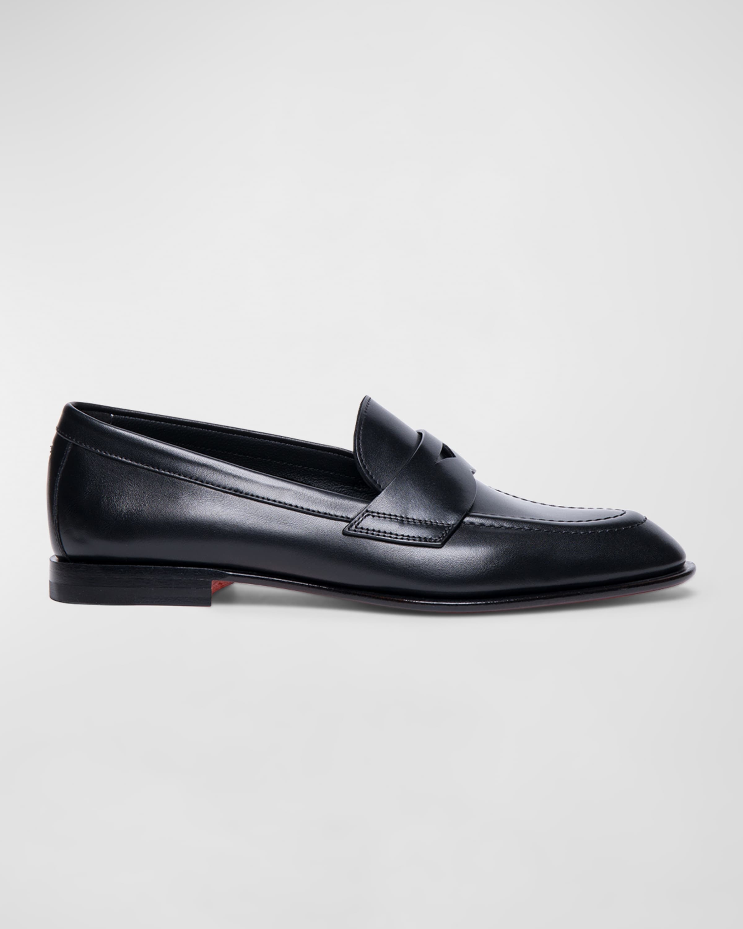 Famed Leather Penny Loafers - 1