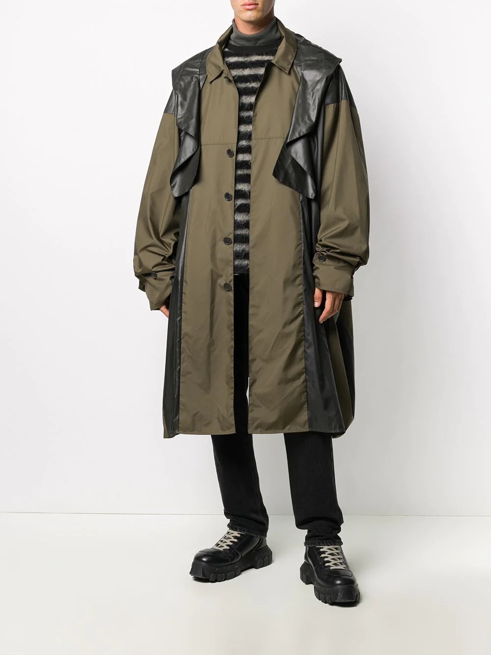 oversized parka coat - 2