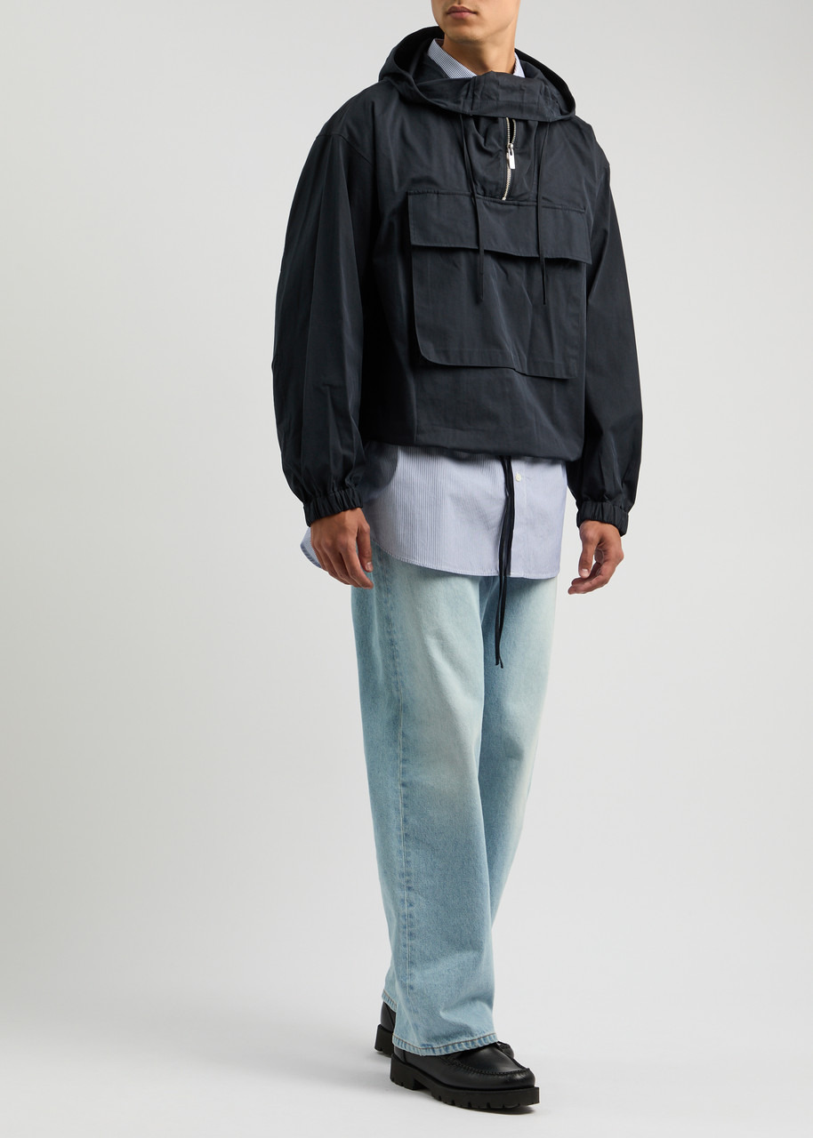 Hooded cotton-blend jacket - 4