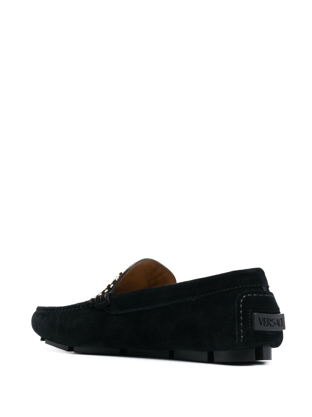 La Medusa studded suede loafer - 3