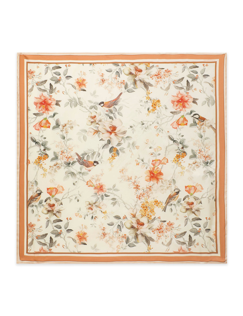PRINTED SILK SQUARE 90 3
