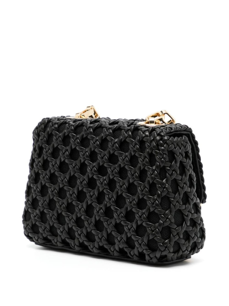 Bow woven leather mini bag 3