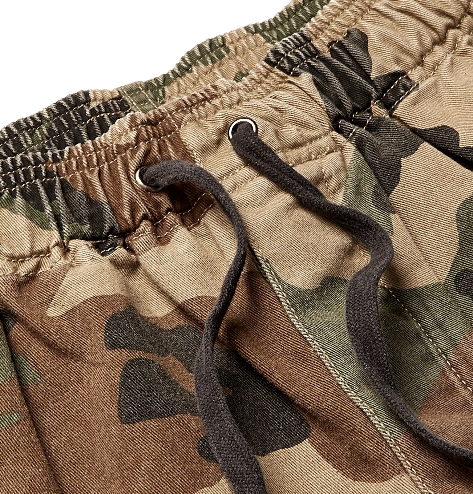 Camouflage-Print Cotton-Twill Drawstring Cargo Shorts - 3