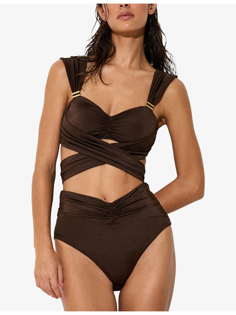 REISS Maisie Wrap-Around Bikini Top outlook