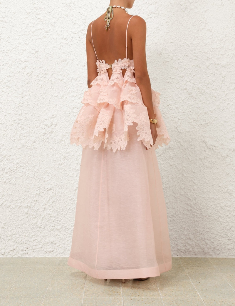 CRUSH TIERED LACE MAXI DRESS 4