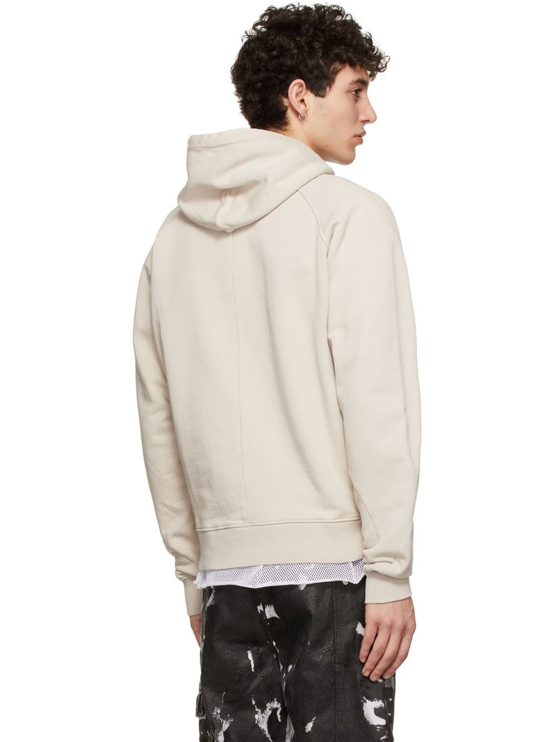 Beige Cotton Hoodie 3