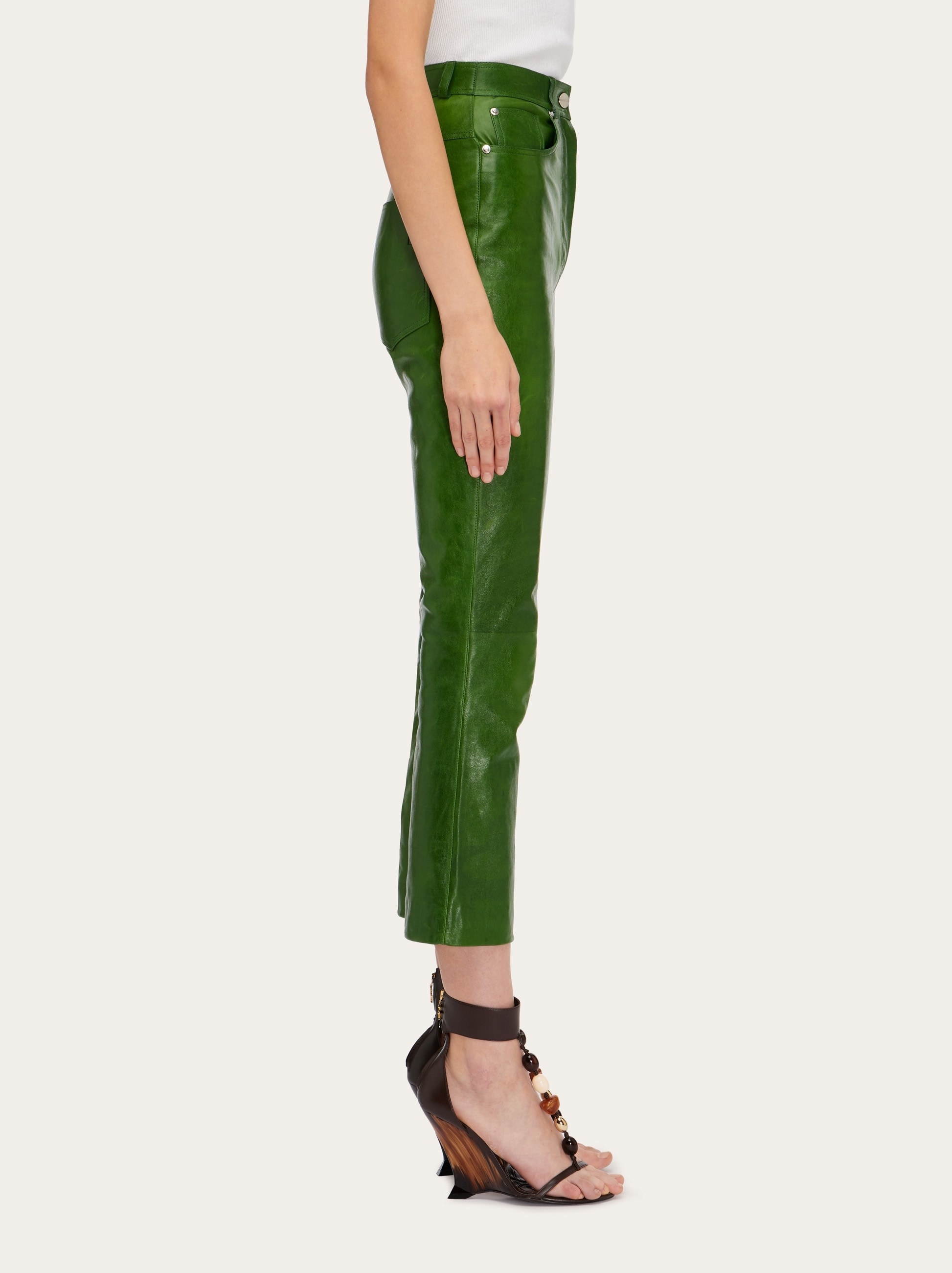 Five pocket nappa trouser - 3